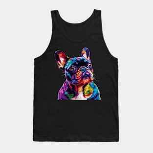 French Bulldog Colorfull Pop Art Design For Dog Onwer Tank Top